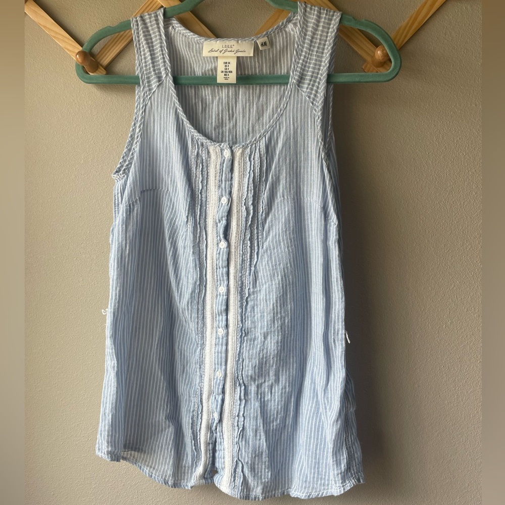 H&M cotton tank top. Size 4